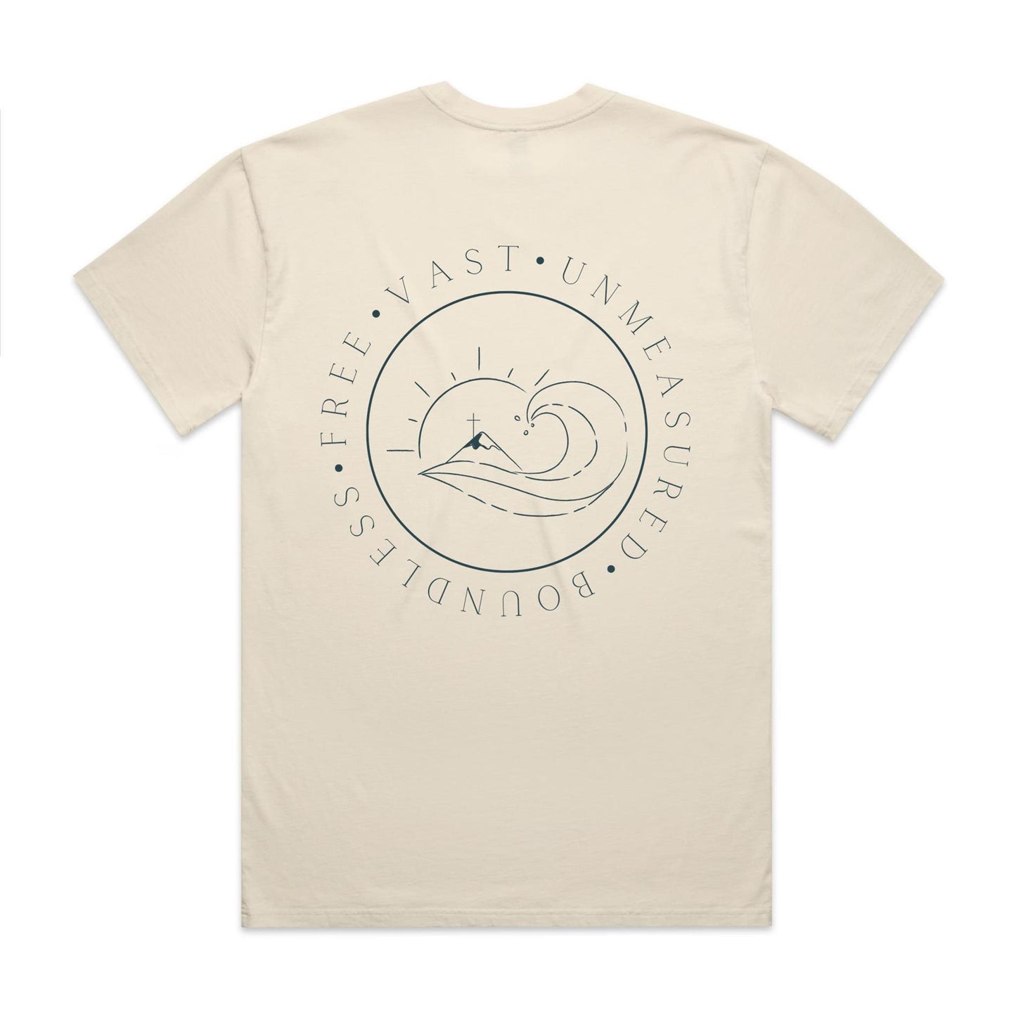 Ocean Deep Love Men's Tee- Blue