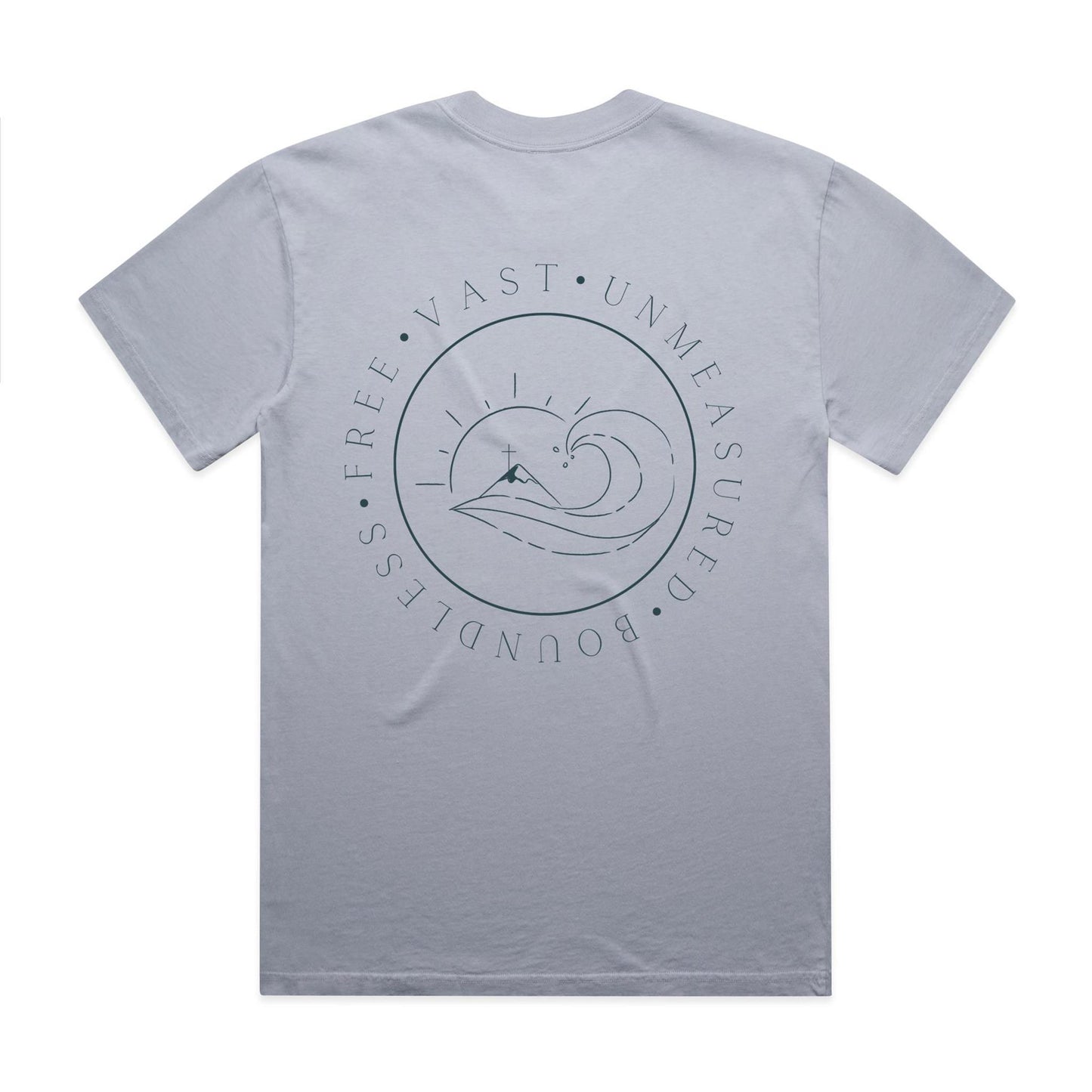 Ocean Deep Love Men's Tee- Blue