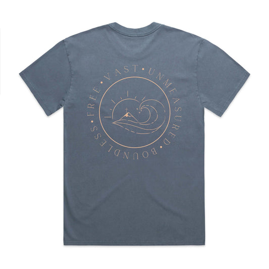 Ocean Deep Love Men's Tee- Cream